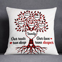 Personalized Family Tree Grandma Grandpa Pillow AG241 87O53 (Insert Included) thumb 1