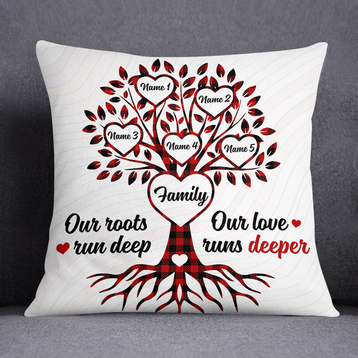 Personalized Family Tree Grandma Grandpa Pillow AG241 87O53 (Insert Included) 1