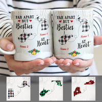 Personalized Besties At Heart Long Distance Mug SB221 30O47 thumb 1