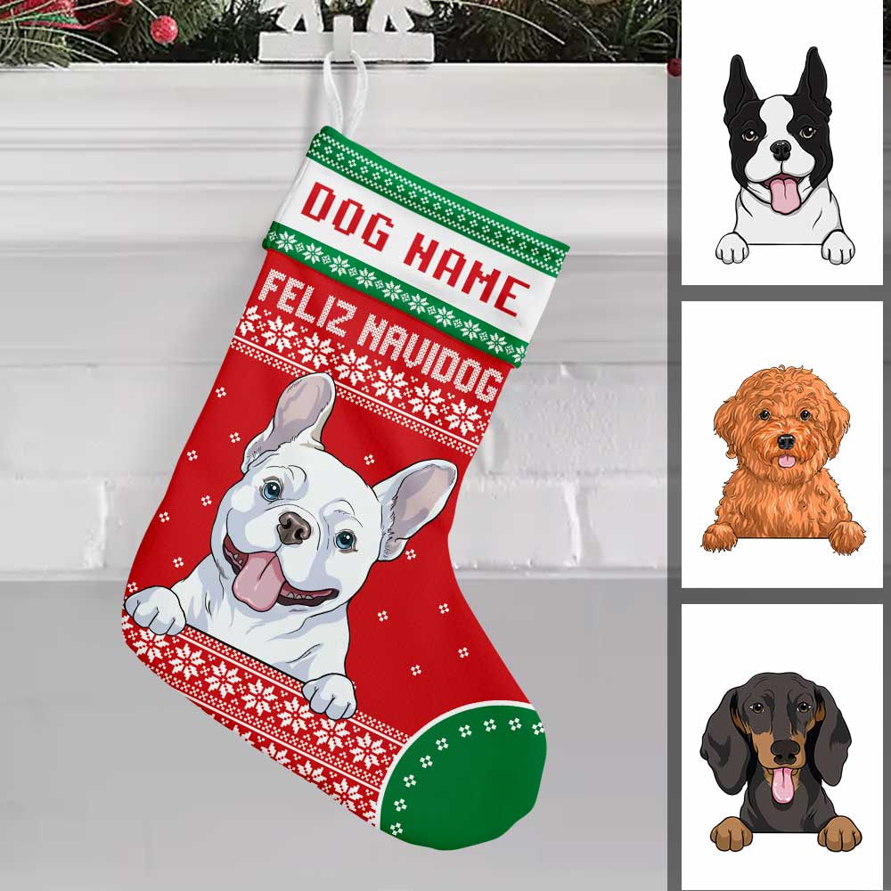 Personalized Dog Christmas Stocking OB163 30O57