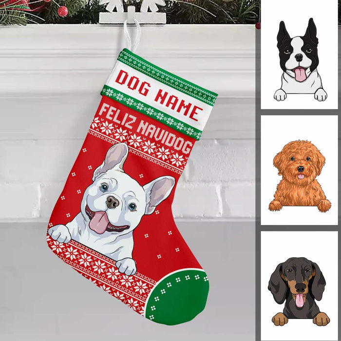 Personalized Dog Christmas Stocking OB163 30O57 1