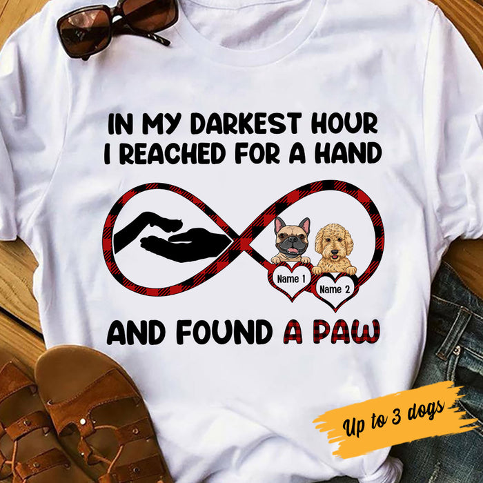 Personalized  Dog I Found A Paw T Shirt AG262 85O53 1