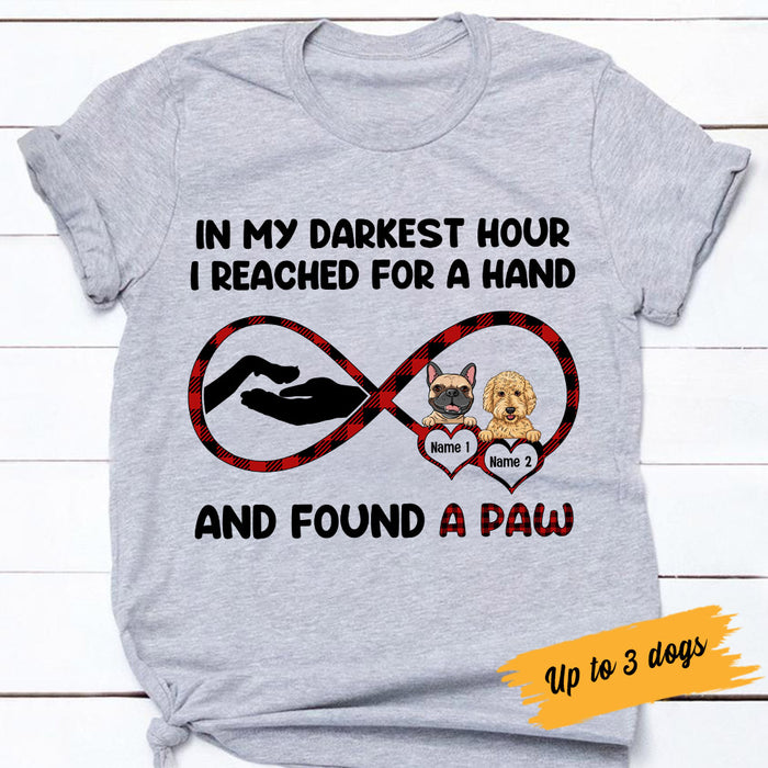 Personalized  Dog I Found A Paw T Shirt AG262 85O53 1