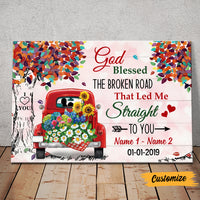 Personalized Couple Truck God Blessed Poster AG242 30O47 thumb 1