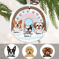 Personalized  Dog Memo Rainbow Bridge Circle Ornament AG263 85O58 thumb 1