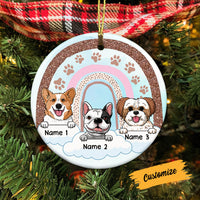 Personalized  Dog Memo Rainbow Bridge Circle Ornament AG263 85O58 thumb 1