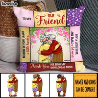 Personalized Friend Gift Thank You For Being My Unbiological Sister Pillow 31332 thumb 1