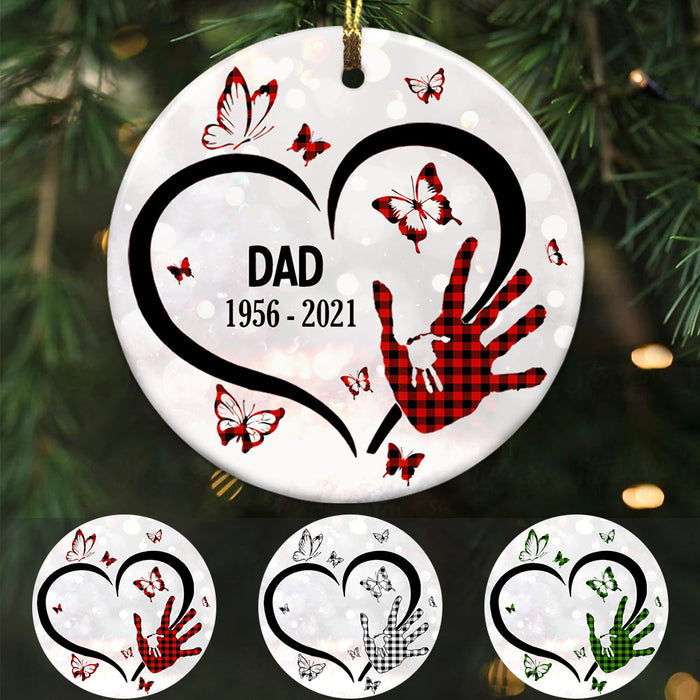 Personalized Memo Butterfly Circle Ornament AG264 85O58 1
