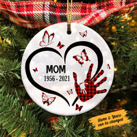 Personalized Memo Butterfly Circle Ornament AG264 85O58 thumb 1