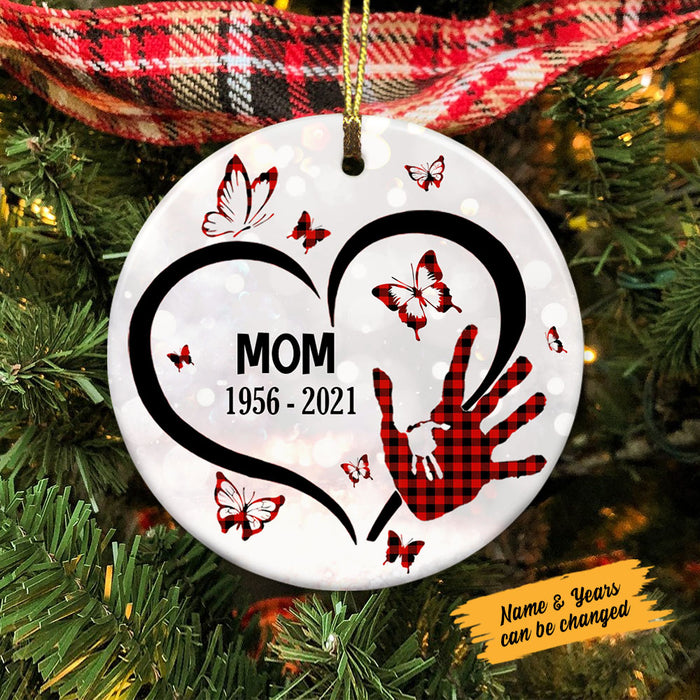 Personalized Memo Butterfly Circle Ornament AG264 85O58 1