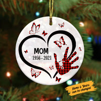 Personalized Memo Butterfly Circle Ornament AG264 85O58 thumb 1