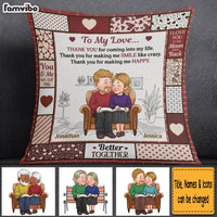 Personalized Gift For Couple Thank You Pillow 30611 thumb 1