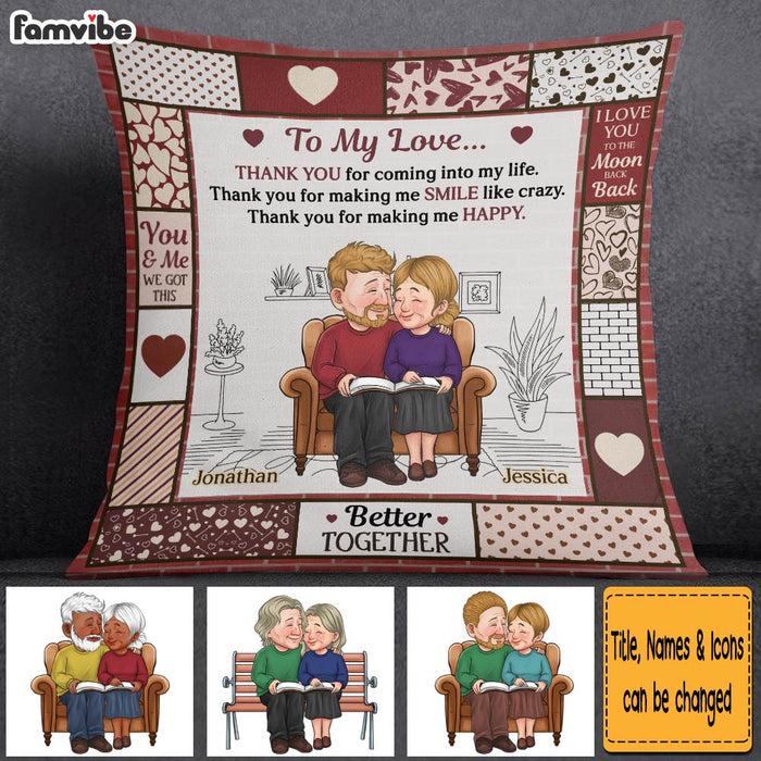 Personalized Gift For Couple Thank You Pillow 30611 1