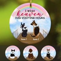 Personalized  Dog Memo Heaven Circle Ornament AG269 85O53 thumb 1