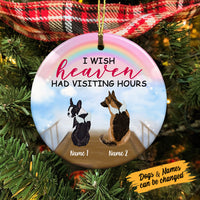 Personalized  Dog Memo Heaven Circle Ornament AG269 85O53 thumb 1
