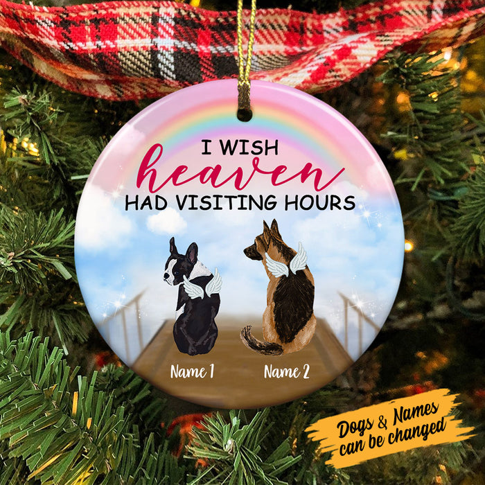 Personalized  Dog Memo Heaven Circle Ornament AG269 85O53 1