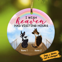 Personalized  Dog Memo Heaven Circle Ornament AG269 85O53 thumb 1
