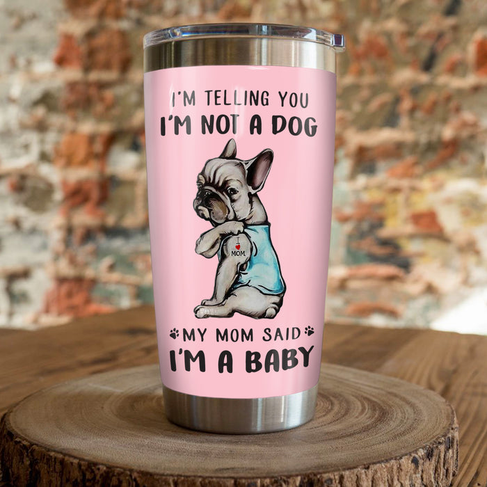 French Bulldog Steel Tumbler S SMY114 81O36 1