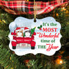 Personalized Cat Christmas Red Truck Benelux Ornament AG261 81O34 1