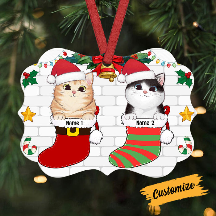 Personalized Cat Christmas Benelux Ornament AG264 24O53 1