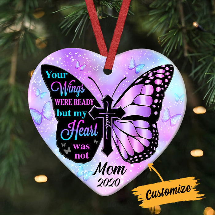 Personalized Memo Mom Dad Heart Ornament AG261 95O34 1