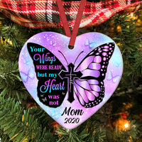 Personalized Memo Mom Dad Heart Ornament AG261 95O34 thumb 1