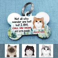 Personalized Cat Wander Bone Pet Tag AG267 81O58 thumb 1