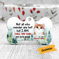 Personalized Cat Wander Bone Pet Tag AG267 81O58 thumb 1