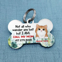 Personalized Cat Wander Bone Pet Tag AG267 81O58 thumb 1