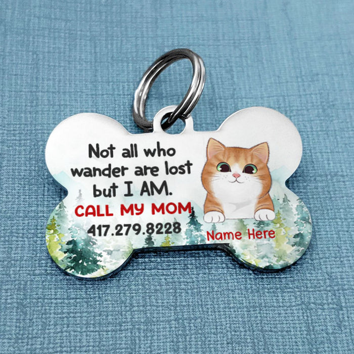 Personalized Cat Wander Bone Pet Tag AG267 81O58 1