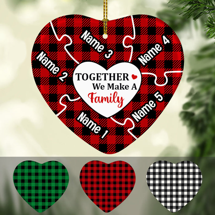 Personalized Family Christmas Heart Ornament AG263 30O34 1