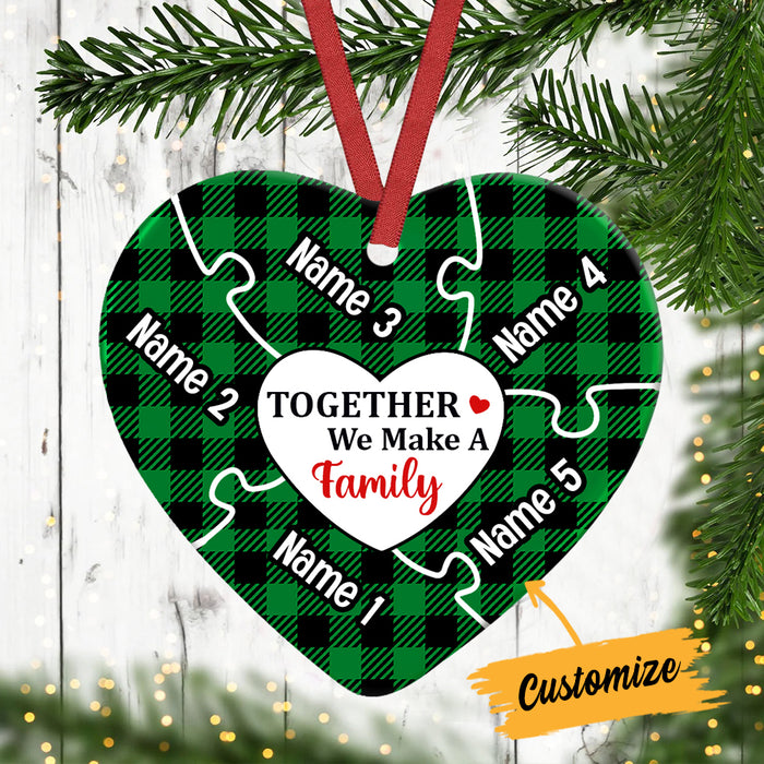 Personalized Family Christmas Heart Ornament AG263 30O34 1