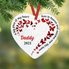 Personalized Memo Dad Mom Family Heaven Heart Ornament AG268 81O58 1