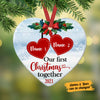 Personalized Christmas  Couple Heart Ornament AG264 26O58 1