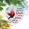 Personalized Cardinal Memorial Mom Dad Heart Ornament NB92 95O53 1