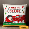 Personalized Stay In Bed With My Dog Christmas Pillow AG261 29O47 (Insert Included) 1