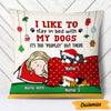 Personalized Stay In Bed With My Dog Christmas Pillow AG261 29O47 (Insert Included) 1
