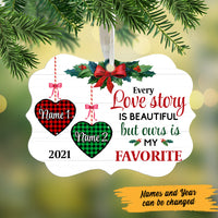 Personalized Christmas Couple Benelux Ornament AG265 26O47 thumb 1
