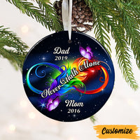 Personalized Memo Mom Dad Circle Ornament AG261 87O47 thumb 1