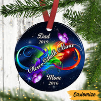 Personalized Memo Mom Dad Circle Ornament AG261 87O47 thumb 1