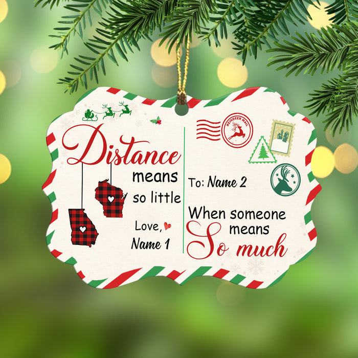 Personalized Long Distance Benelux Ornament AG263 30O57 1