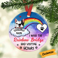 Personalized Dog Memo Rainbow Bridge Circle Ornament AG263 95O57 thumb 1