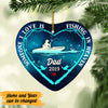 Personalized Fishing Memo Dad Heart Ornament AG262 87O57 1