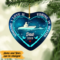 Personalized Fishing Memo Dad Heart Ornament AG262 87O57 thumb 1