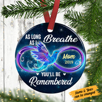 Personalized Memo Mom Dad Circle Ornament AG263 87O57 thumb 1