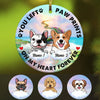 Personalized Dog Memo In My Heart Circle Ornament AG302 95O53 1