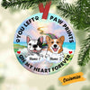 Personalized Dog Memo In My Heart Circle Ornament AG302 95O53 thumb 1