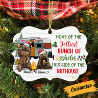 Personalized Bear Couple Camping Family Christmas Benelux Ornament AG304 81O34 thumb 1
