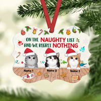 Personalized Christmas Cat Benelux Ornament AG303 26O57 thumb 1