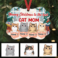Personalized Christmas Cat Benelux Ornament AG302 26O36 thumb 1